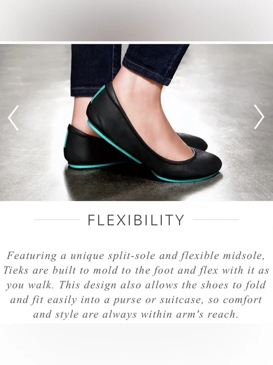 TIEKS Ballerina Pink Ballet Flats + Reusable Tote Bag + Box - Picture 15 of 16